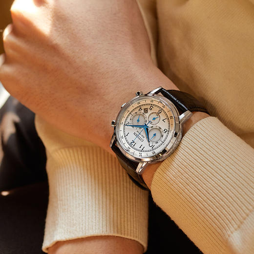 西铁城/CITIZEN光动能系列多功能皮带商务男表CA4630-02A 商品图4