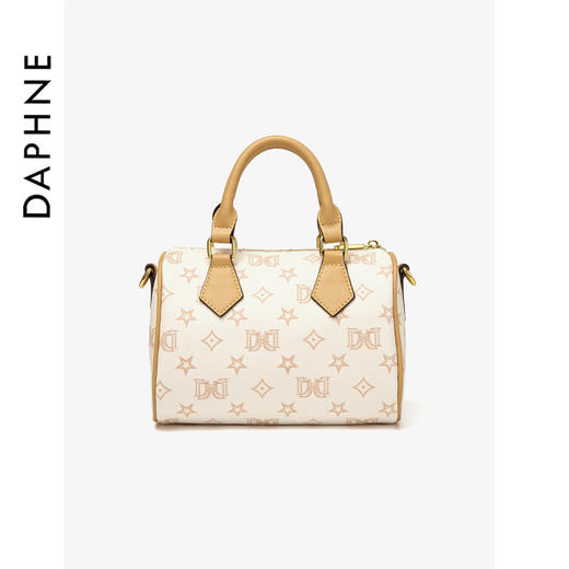 【达芙妮】百搭印花时尚女士单斜挎枕头包DFN10243白色 商品图3