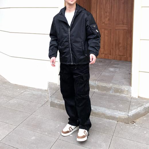 P家 秋冬新款 重工手臂大口袋 连帽棉服夹克（JN） 商品图3