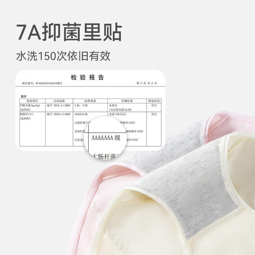 米乐鱼7A抑菌精梳棉高腰防漏生理裤 商品图4