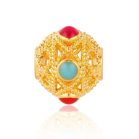 瑞彩系列足金转运珠 国潮黄金转运珠女士礼物MEMORA诗普琳HP543401