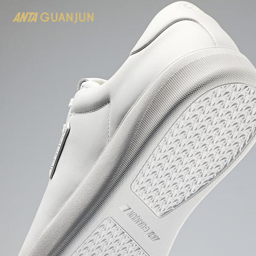 安踏冠军全天候系列 A01商务板鞋男士牛皮休闲运动鞋子112518002A 商品图1