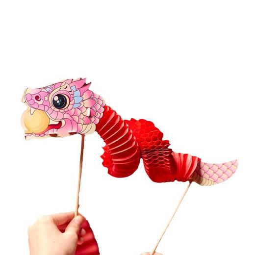 2025新年【舞动如意翻翻蛇手工diy】儿童制作材料包 蛇年春节玩具礼物 商品图4