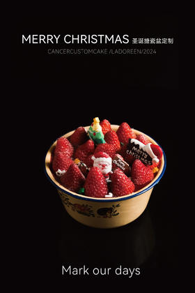 圣诞搪瓷盆定制（中盆）