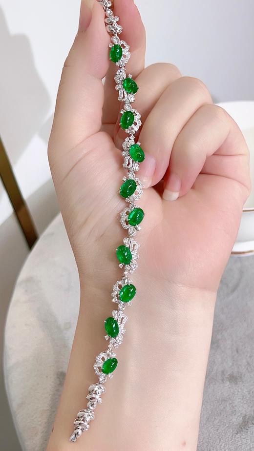 7.165蛋面祖母绿手链 商品图3