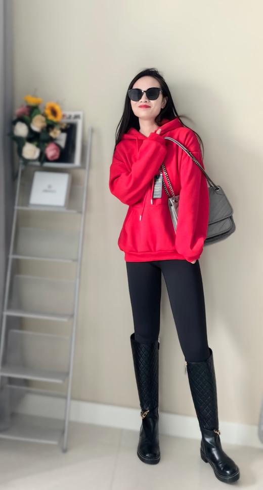 加厚550g摇粒绒加绒连帽拉夫卫衣 商品图2