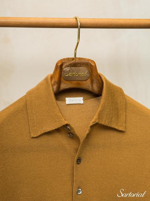Dalmo 姜黄色羊绒加丝Polo 商品图2