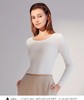 安莉芳冬季薄款圆领暖肤衣上装女士舒适修身打底衫暖肤衣ED00237 商品缩略图1