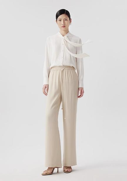 【宋佳同款】朗姿修身法式白衬衫女简约通勤LCEK02WPR129W31 商品图2