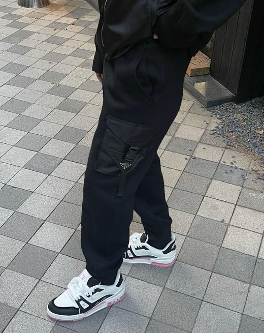 P家 贴皮徽标双口袋卫衣裤（JN） 商品图0