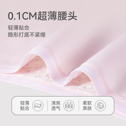 米乐鱼7A抑菌精梳棉高腰防漏生理裤 商品图1