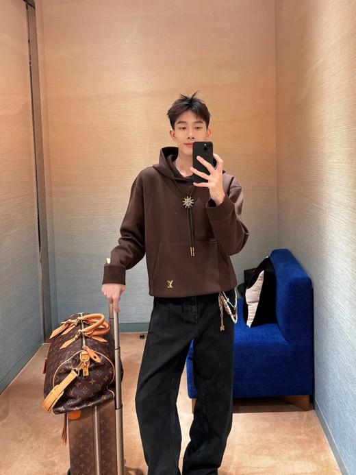 驴家 黑棋盘牛仔直筒长裤（JN） 商品图1