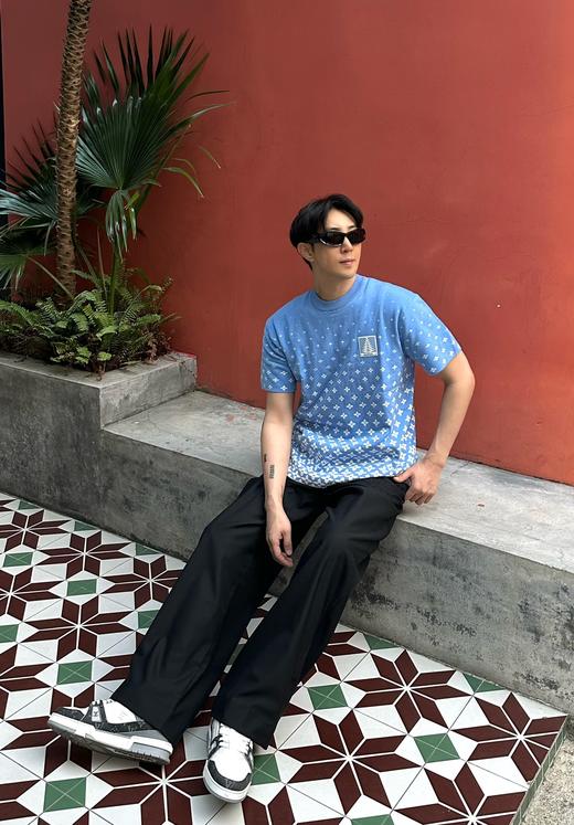 罗家 高克重提花针织T恤（JN） 商品图2