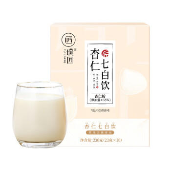 璞匠杏仁七白饮 杏仁莲子山药薏仁七白粉 代餐即食冲泡23g*10袋230g /粮油调味 /杂粮 /其他杂粮 商品图5