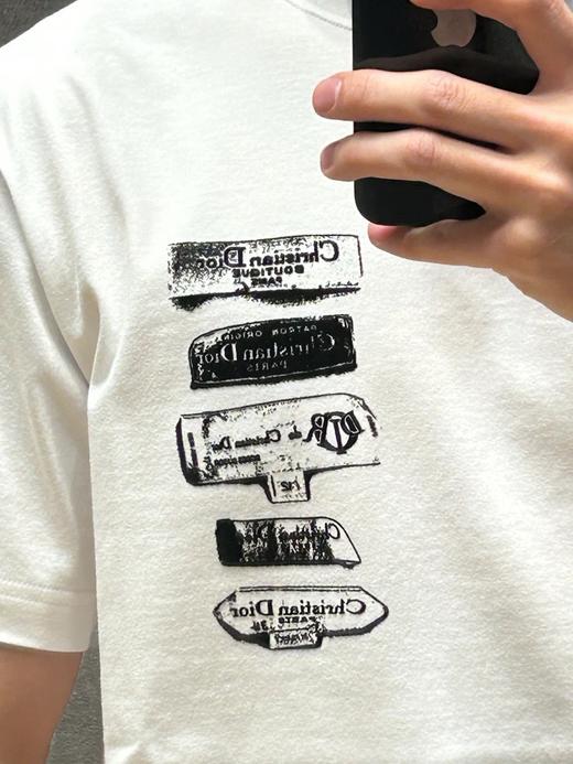 D家 档案植绒印花圆领短袖（JN） 商品图3