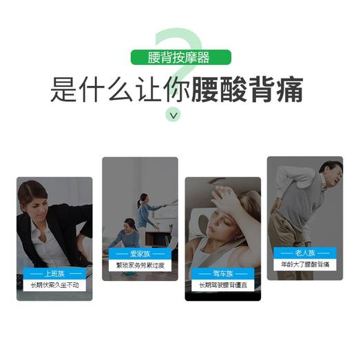 【母亲节礼物】倍轻松腰部按摩器背部腰部颈椎热敷家用多功能按摩器送礼BM-312 商品图4