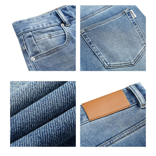 gxg.jeans男装夏季浅蓝牛仔短裤JEX12500662 商品图3