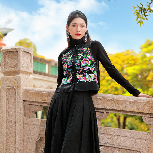 龙凤呈祥马甲 | 杨丽萍老师同款 | 百搭 两色可选 商品图1