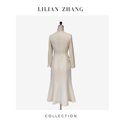 LILIAN ZHANG——“静奢风Quiet Luxury”婉约Lady鱼尾连衣裙 2401189 商品图2