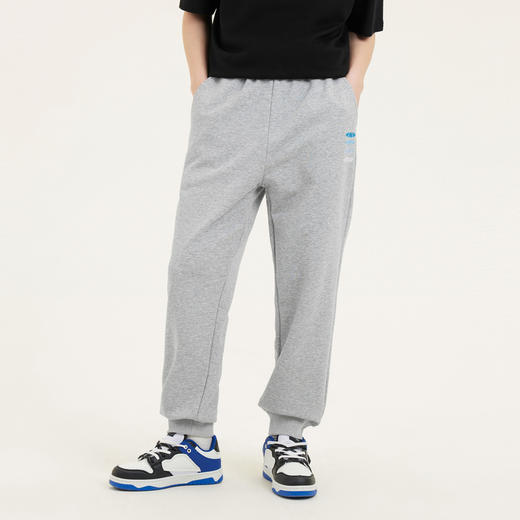 gxgjeans男装休闲裤男夏季字母刺绣黑色卫裤束脚长裤子 商品图1