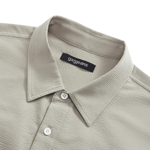 gxg.jeans男装夏季休闲翻领短袖衬衫JEX12301352 商品图2