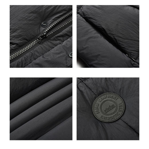 gxg.jeans男装冬季热卖黑色休闲外穿羽绒马甲日常通勤羽绒服马甲J24X094032 商品图3