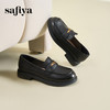 Safiya/索菲娅2025春英伦学院风软底羊皮一脚蹬复古JK小皮鞋SFD1112086 商品缩略图4