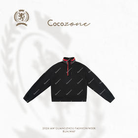 COCO ZONE 100棉设计感立领卫衣气质百搭上衣CC1C2280