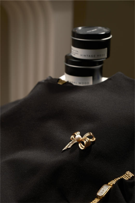 丝带结 珍珠胸针 商品图2