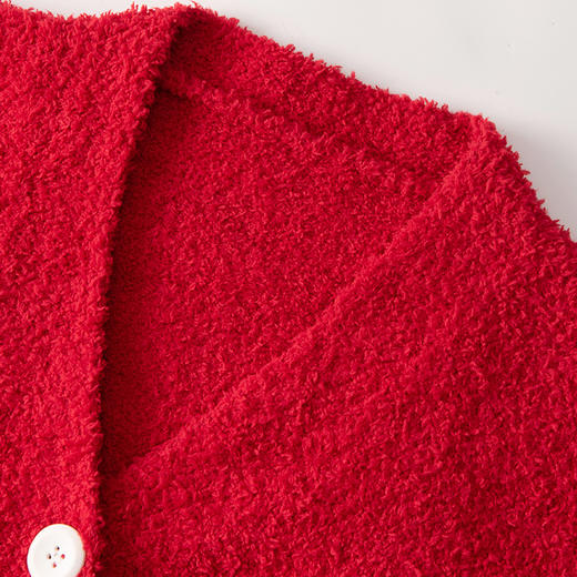 洁丽雅冬季睡衣女舒适半边绒柔软亲肤国风熊猫本命红色大码家居服 商品图8