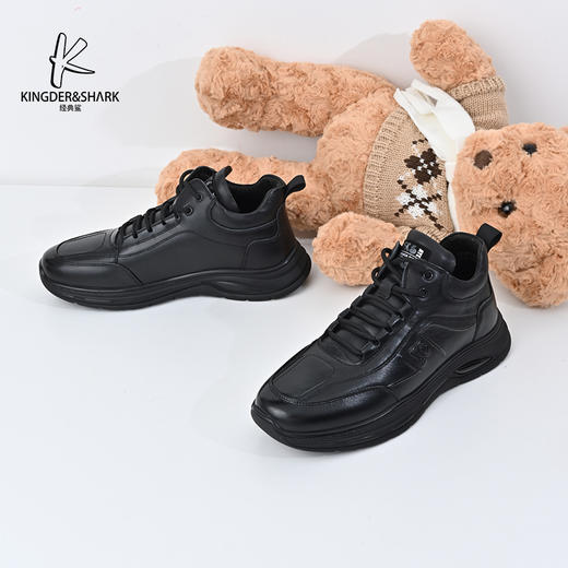 经典鲨2024年冬季新款男士加绒加厚保暖休闲运动鞋棉鞋KW269-D55121 商品图3