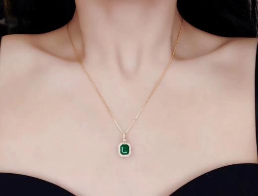 1.9ct刻面祖母绿吊坠 商品图3