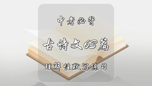 中考必背古诗文理解性默写集锦 商品图0