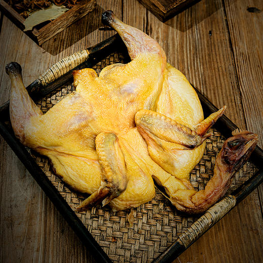 金字浙江杭州特产火腿风干鸡750g腊鸡整只散养青脚鸡腊货年货 商品图5