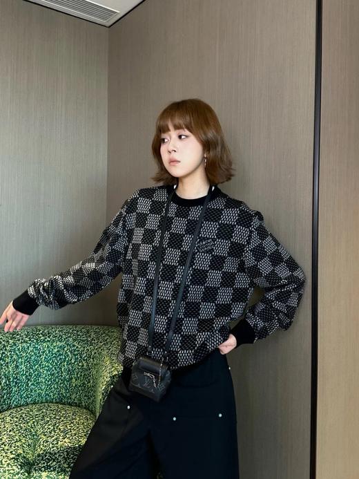 驴家 格子花灰套头毛衣（JN） 商品图2