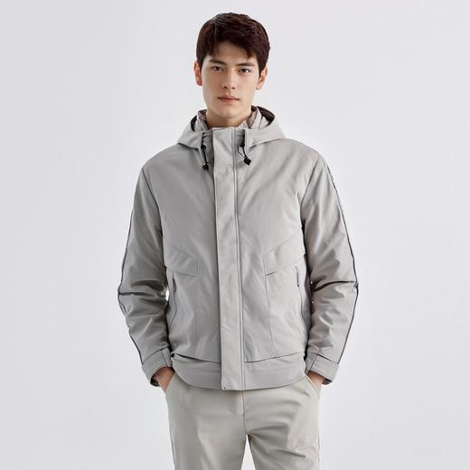 罗蒙秋冬季男装羽绒服男士休闲百搭厚实保暖连帽款羽绒服外套 商品图1