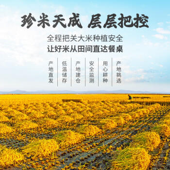 裕道府 东北大米 圆粒米 25kg 珍珠米 大袋50斤批发家庭装2024年新米 /粮油调味 /米 /珍珠米 商品图1