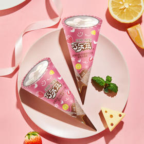 伊利巧乐兹草莓乳酪柠檬口味脆筒冰淇淋70克/支*4支