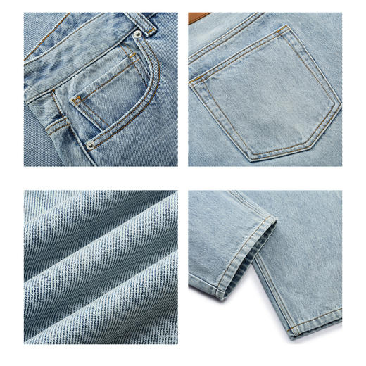 gxg.jeans男装秋季浅色牛仔长裤J24X053153 商品图3