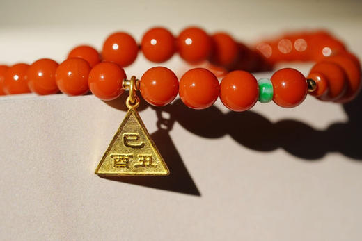 双圈南红｜金蛇三合 商品图8