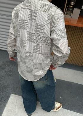驴家 素色大方格衬衫（JN）