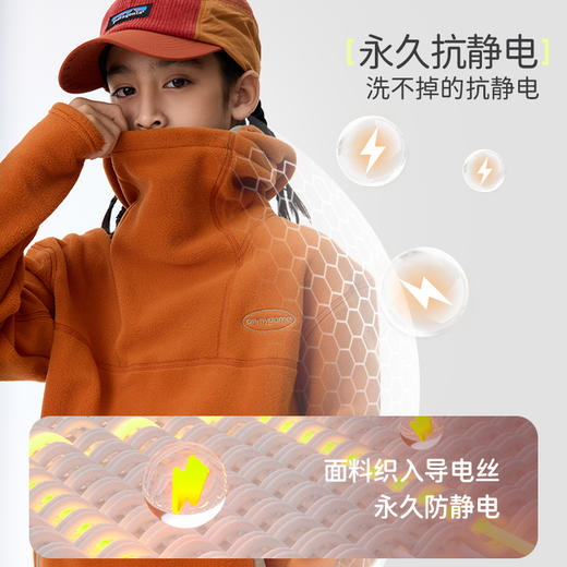 onmygame【考拉绒】超纤云感男女童连帽卫衣春秋款2024新款儿童11 商品图2