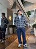 巴家 新款配色 蓝白格纹夹克外套（JN） 商品缩略图2