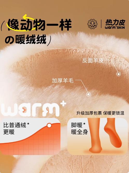 双十一！百分百羊毛鞋垫皮毛一体男女加绒加厚保暖防寒毛绒棉吸汗防臭冬季 商品图4