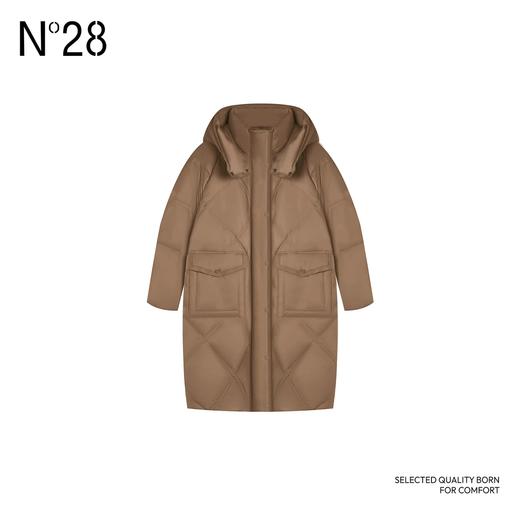 【破价】N°28【大口袋】秋冬款保暖白鹅绒羽绒服休闲百搭中长款外套 8A51Y009 商品图2