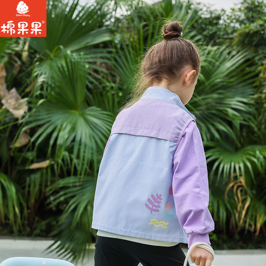 棉果果春季新品商场同款女童复合绒马夹M122171325077 商品图1