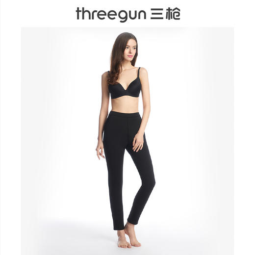 Threegun三枪 【罗马布复合羊毛绒】简约女士铅笔裤长裤-60836B911 商品图2