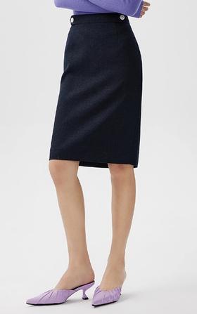 M2朗姿 高腰直筒半身裙通勤包臀裙LCEK02WSK221A69