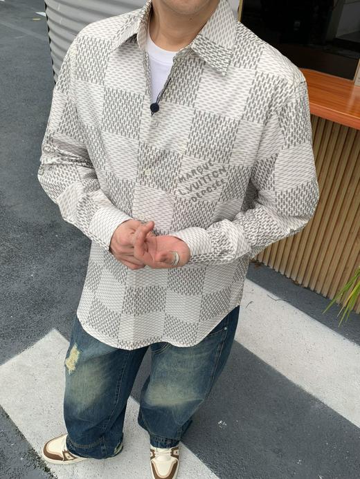 驴家 素色大方格衬衫（JN） 商品图1