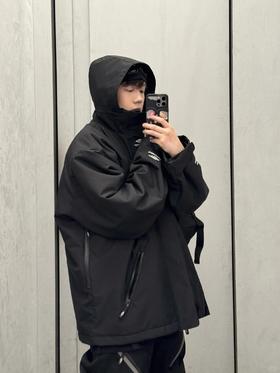 B家 重工滑雪棉服⛷️斜M暗格冲锋衣外套（JN）